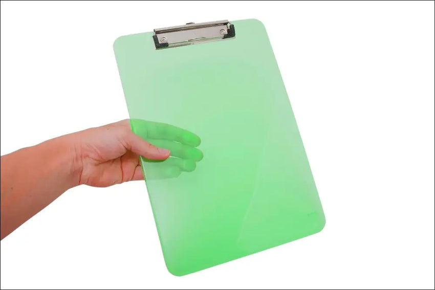 Maul Writing Board, Plastic, A4 clipboard, Hanging Loop Green