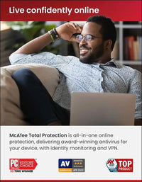 McAfee® Total Protection Antivirus & Internet Security - 3 Devices, 1-Year - Windows/Mac/Android/iOS [Digital Download]