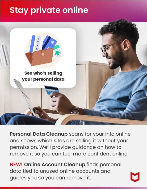 McAfee® Total Protection Antivirus & Internet Security - 3 Devices, 1-Year - Windows/Mac/Android/iOS [Digital Download]