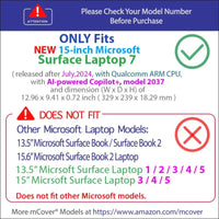 mCover Case for 2024+ 15" Surface Laptop 7 - Aqua