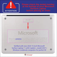 mCover Case for 2024+ 15" Surface Laptop 7 - Aqua