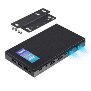 MeLE Quieter DL Ultrathin Fanless N100 Mini PC Dual 2.5G LAN 8GB LPDDR4x 256GB SSD Micro PC 2X HDMI 4K USB-C DP1.4 Triple Display 2.4/5GHz WiFi BT5.1