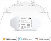 Meross Smart Garage Door Opener, Smart Door Remote Compatible with HomeKit, Siri, Apple Watch, HomePod, Alexa, Google Home, and SmartThings, Remote Control and Voice Control