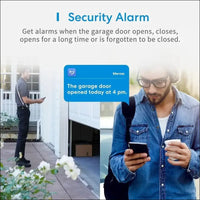 Meross Smart Garage Door Opener, Smart Door Remote Compatible with HomeKit, Siri, Apple Watch, HomePod, Alexa, Google Home, and SmartThings, Remote Control and Voice Control