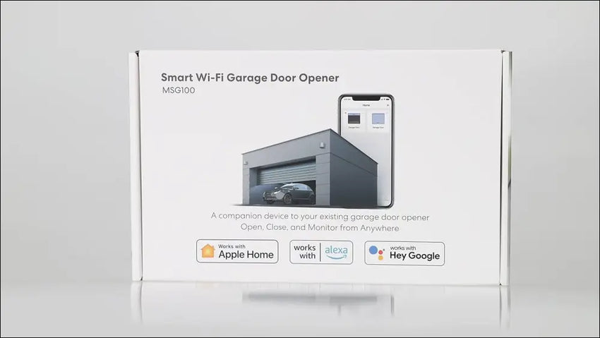 Meross Smart Garage Door Opener, Smart Door Remote Compatible with HomeKit, Siri, Apple Watch, HomePod, Alexa, Google Home, and SmartThings, Remote Control and Voice Control