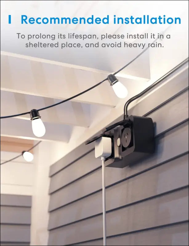 meross Smart Plug Outdoor Indoor WiFi Outlets 10A Waterproof IP44, Compatible with Apple HomeKit Alexa Google Assistant SmartThings, 2 Grounded Sockets