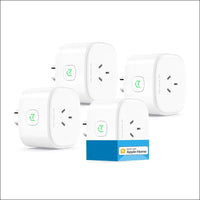 meross Smart Plug WiFi Outlet Works with Apple HomeKit, Siri, Alexa, Google Home, 4 Pack (MSS210HKQUAAU)