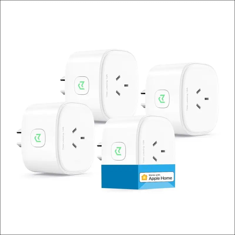 meross Smart Plug WiFi Outlet Works with Apple HomeKit, Siri, Alexa, Google Home, 4 Pack (MSS210HKQUAAU)