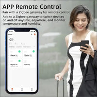 MHCOZY Zigbee Temperature Sensor Controller with Waterproof Probe, Tuya App Remote 16A Smart Switch (Tuya Zigbee Hub Required)