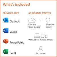 Microsoft 365 Personal + Adobe Creative Cloud All Apps Student & Teacher - 1 Year Subscription Bundle [Digital Download]