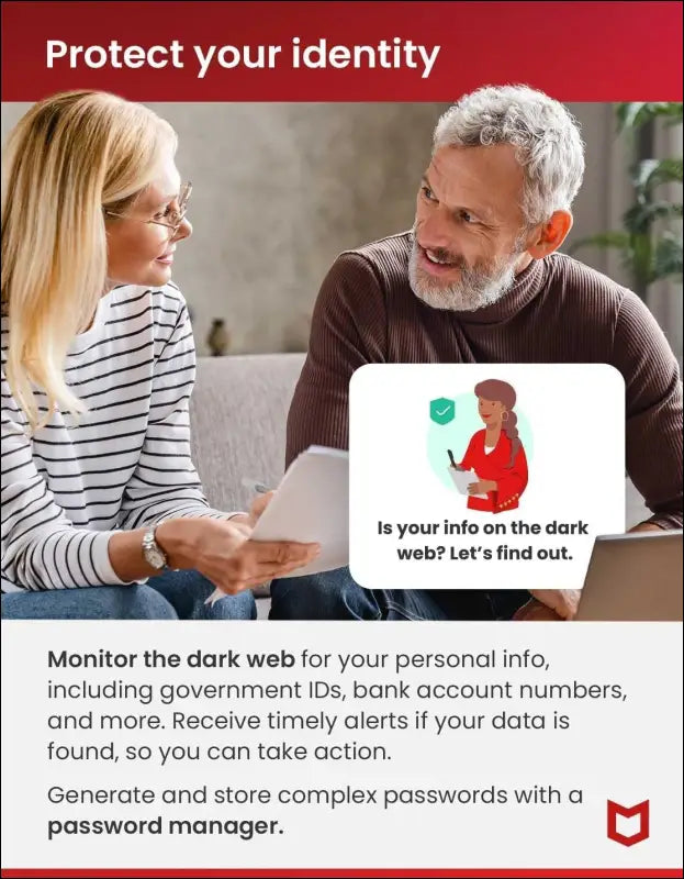 Microsoft 365 Personal + McAfee® Total Protection for 3 Devices - 1 Year Subscription Bundle [Digital Download]