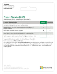 Microsoft Project 2021 Standard