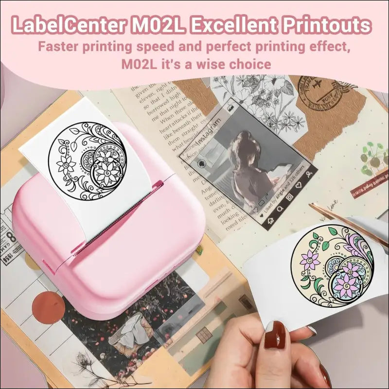 Mini Bluetooth Photo Printer - Pink