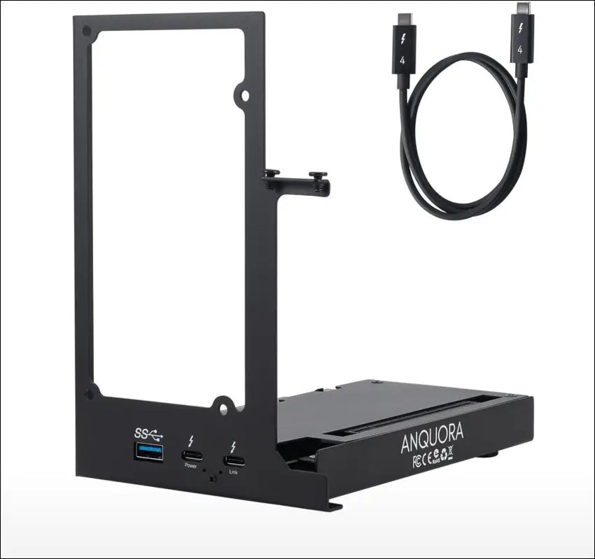 Mini eGPU Enclosure 40Gbps Thunderbolt3/4 USB4 for Laptop Compatible with Win/Linux/MacOS, PCIe External GPU Dock with PD 85W, Support NVIDIA/AMD, Daisy Chain, DC/ATX/SFX/Flex
