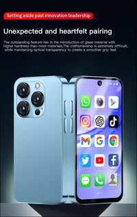 Mini Mobile Phone 4G Smartphone, 3.88 Inch Full Screen Smartphone Android 12, Dual SIM, Face Recognition, GPS, OTC,Google Play Unlocked Phone (Blue, 64, GB, GB, 4)