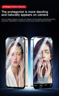 Mini Mobile Phone 4G Smartphone, 3.88 Inch Full Screen Smartphone Android 12, Dual SIM, Face Recognition, GPS, OTC,Google Play Unlocked Phone (Blue, 64, GB, GB, 4)