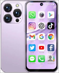 Mini Mobile Phone 4G Smartphone, 3.88 Inch Full Screen Smartphone Android 12, Dual SIM, Face Recognition, GPS, OTC,Google Play Unlocked Phone (Purple, 64, GB, GB, 4)