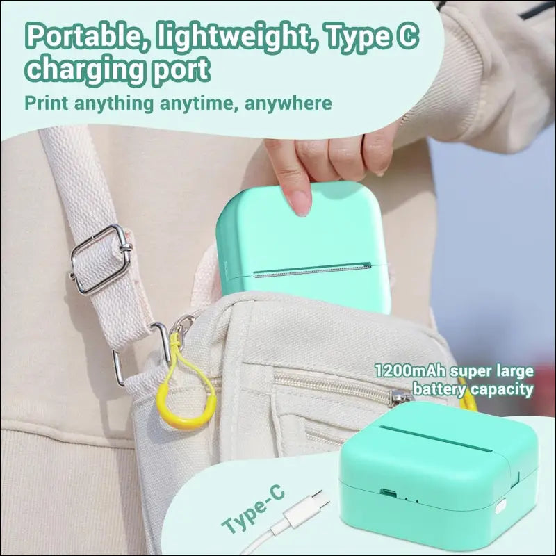 Mini Mobile Photo Printer, 1200 mAh