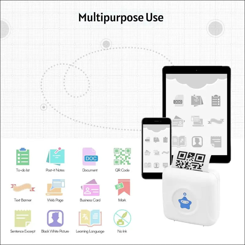 Mini Mobile Photo Printer - Bluetooth