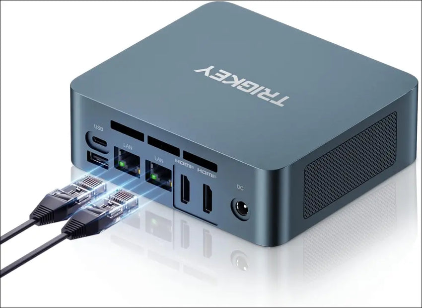 Mini PC Intel 12th Gen N100(up to 3.4GHz) 16G RAM 500G SSD Dual 2.5G LAN Mini Desktop Computer Dual HDMI 4K
