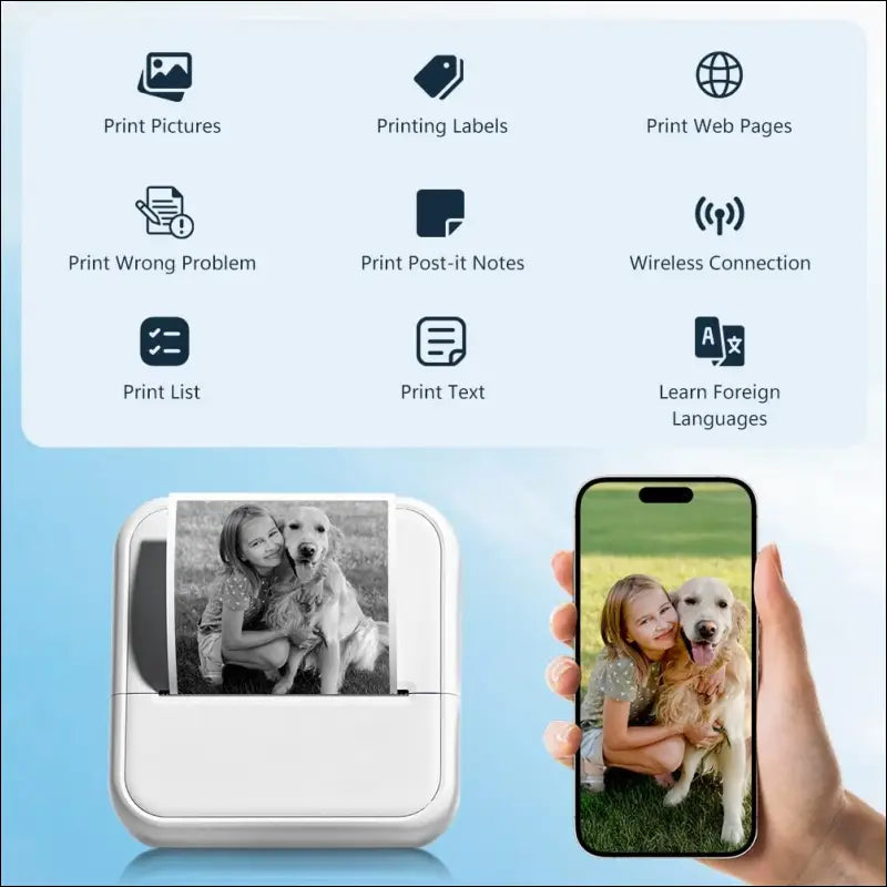 Mini Photo Printer with Bluetooth