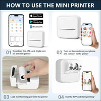 Mini Photo Printer with Bluetooth