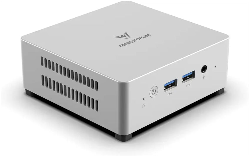 MINISFORUM Mini PC UN100L Intel 12th Gen Alder Lake- N100,16 GB LPDDR5 RAM 512 GB PCIe SSD Desktop PC 4K Triple Display