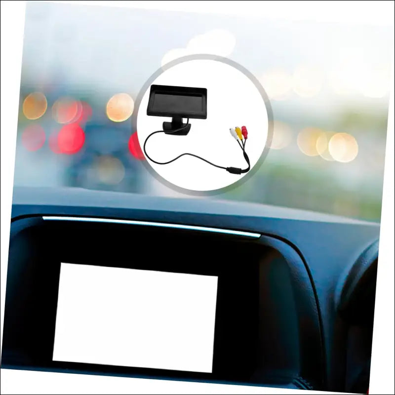 Mobestech 1 Set Car Monitor 4.3 Inch Monitor Display Screen for SUV Display Screen for Pickup Display Screen for Van Camera Display for SUV Camera Monitor Truck Liquid Crystal...