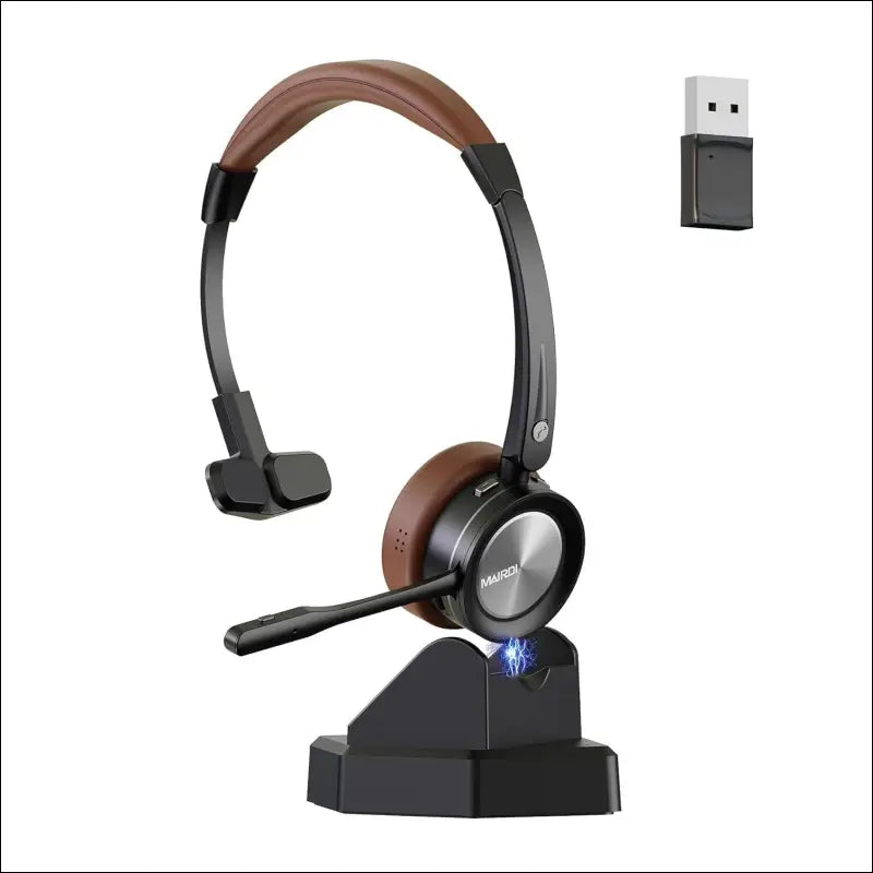 Mono Bluetooth Headset with Mic & Charger