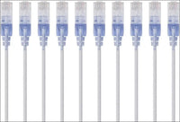 Monoprice SlimRun Cat6A Ethernet Patch Cable - Network Internet Cord - RJ45 Stranded 550Mhz UTP Pure Bare Copper Wire