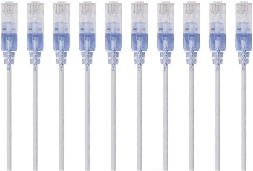 Monoprice SlimRun Cat6A Ethernet Patch Cable - Network Internet Cord - RJ45 Stranded 550Mhz UTP Pure Bare Copper Wire