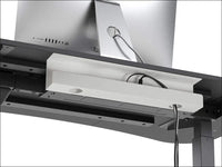 Monoprice Under Desk Cable Tray - Steel with Power Supply and Wire Management - Workstream Collection, 133815