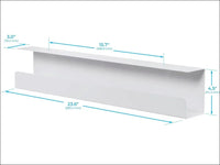 Monoprice Under Desk Cable Tray - Steel with Power Supply and Wire Management - Workstream Collection, 133815