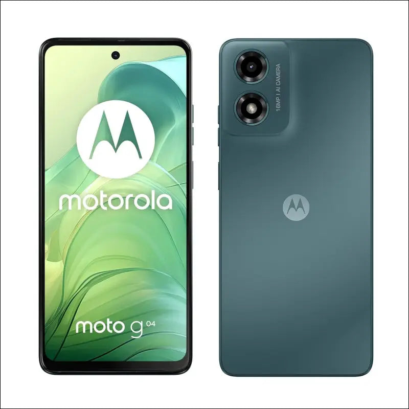 Motorola Moto g04 Smartphone (6,6“ 90Hz Display, 16 MP Camera, 4/64 GB, 5000 mAh Battery, Android 14) Sea Green