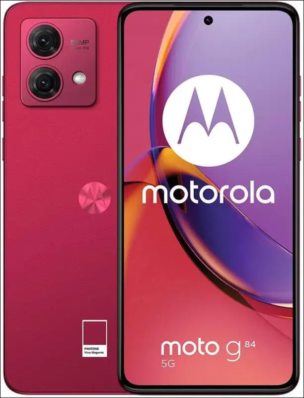 Motorola Moto G84 5G (8GB RAM, 256GB Storage) | 50MP Dual Camera | 6.5" P-OLED 120Hz Display | 5000mAh Battery | IP54 Dust/Splash Resistant (Viva Magenta)
