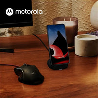 Motorola, TurboPower™ 15W Wireless Charger Dock USB-C Port Wireless