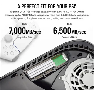 MP600 Elite 1TB M.2 Pcie Gen4 X4 Nvme SSD – Optimised for PS5 – Included Heatsin