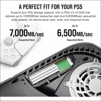 MP600 Elite 1TB M.2 Pcie Gen4 X4 Nvme SSD – Optimised for PS5 – Included Heatsin