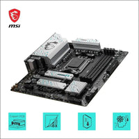 MSI B650M Gaming Plus WiFi Motherboard, mATX - Supports Ryzen 9000, 8000 & 7000 Processors, AM5 - DDR5 Memory Boost 7800+ MHz/OC, PCIe 4.0 x16, M.2 Gen4, Wi-Fi 6E
