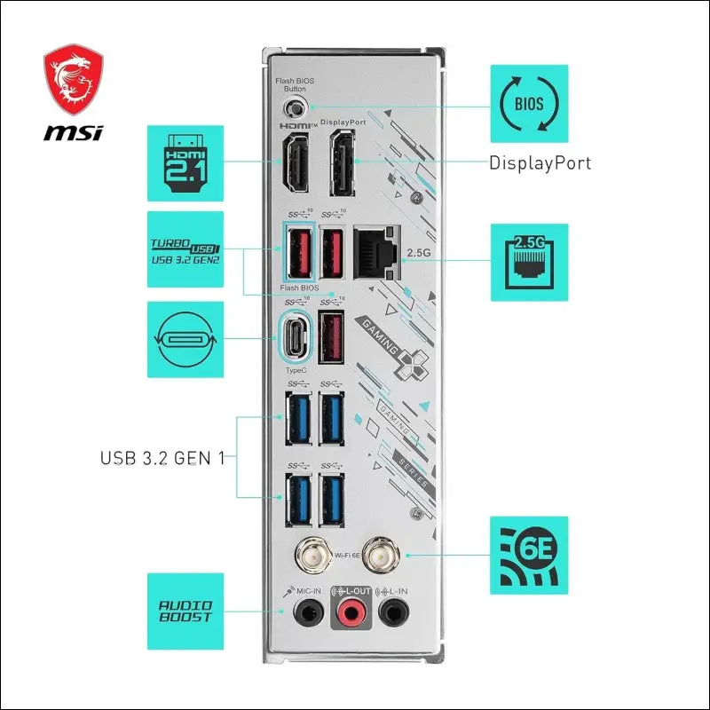 MSI B650M Gaming Plus WiFi Motherboard, mATX - Supports Ryzen 9000, 8000 & 7000 Processors, AM5 - DDR5 Memory Boost 7800+ MHz/OC, PCIe 4.0 x16, M.2 Gen4, Wi-Fi 6E