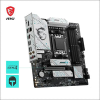 MSI B650M Gaming Plus WiFi Motherboard, mATX - Supports Ryzen 9000, 8000 & 7000 Processors, AM5 - DDR5 Memory Boost 7800+ MHz/OC, PCIe 4.0 x16, M.2 Gen4, Wi-Fi 6E