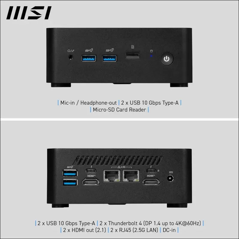 MSI Cubi NUC Intel Core 100U, 8GB DDR5, 256GB SSD