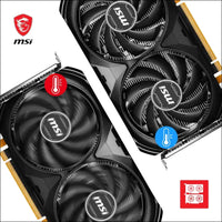 MSI Geforce RTX 4060 Ventus 2X Black 8G OC Graphics Card -NVIDIA RTX 4060, 8 GB GDDR6 Memory, 17 Gbps, Pcie 4.0, DLSS3
