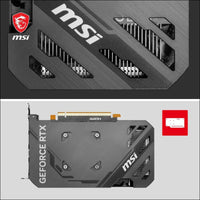 MSI Geforce RTX 4060 Ventus 2X Black 8G OC Graphics Card -NVIDIA RTX 4060, 8 GB GDDR6 Memory, 17 Gbps, Pcie 4.0, DLSS3