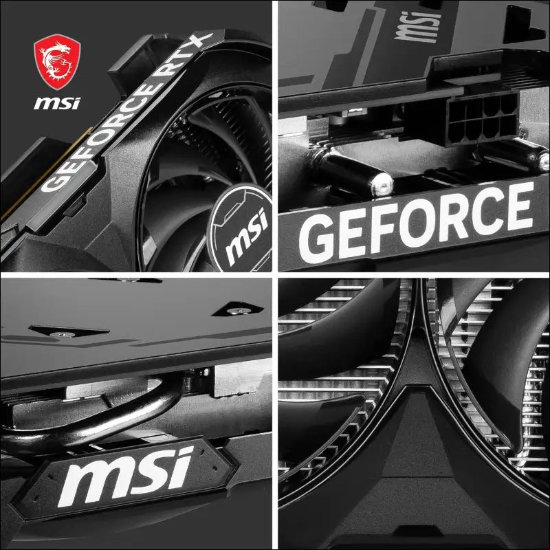 MSI Geforce RTX 4060 Ventus 2X Black 8G OC Graphics Card -NVIDIA RTX 4060, 8 GB GDDR6 Memory, 17 Gbps, Pcie 4.0, DLSS3