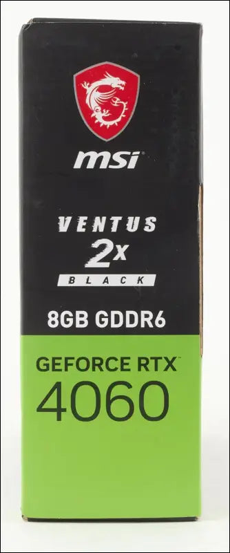 MSI Geforce RTX 4060 Ventus 2X Black 8G OC Graphics Card -NVIDIA RTX 4060, 8 GB GDDR6 Memory, 17 Gbps, Pcie 4.0, DLSS3