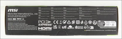 MSI Geforce RTX 4060 Ventus 2X Black 8G OC Graphics Card -NVIDIA RTX 4060, 8 GB GDDR6 Memory, 17 Gbps, Pcie 4.0, DLSS3