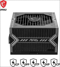 MSI MAG A750BN PCIE 5.0 Power Support, 750W, 80 plus Bronze, Pcie 5.0 GPU Support, ATX PSU
