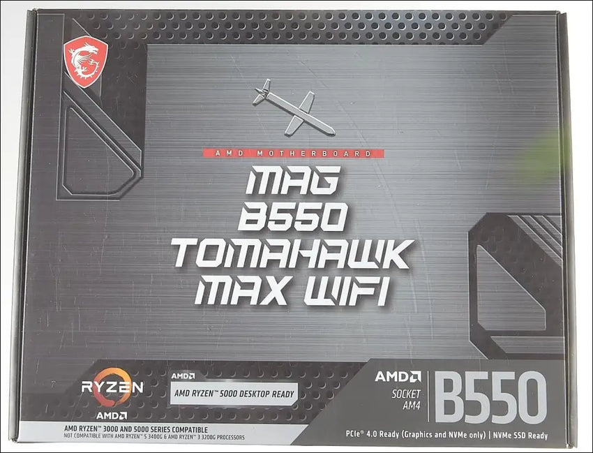 MSI Mag B550 Tomahawk Max WiFi AM4 ATX Motherboard