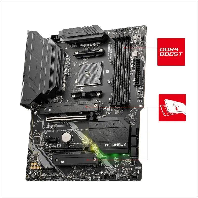 MSI Mag B550 Tomahawk Max WiFi AM4 ATX Motherboard